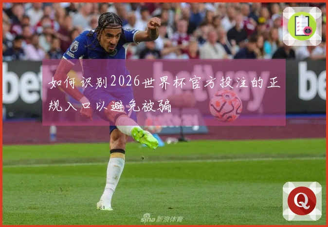 如何识别2026世界杯官方投注的正规入口以避免被骗
